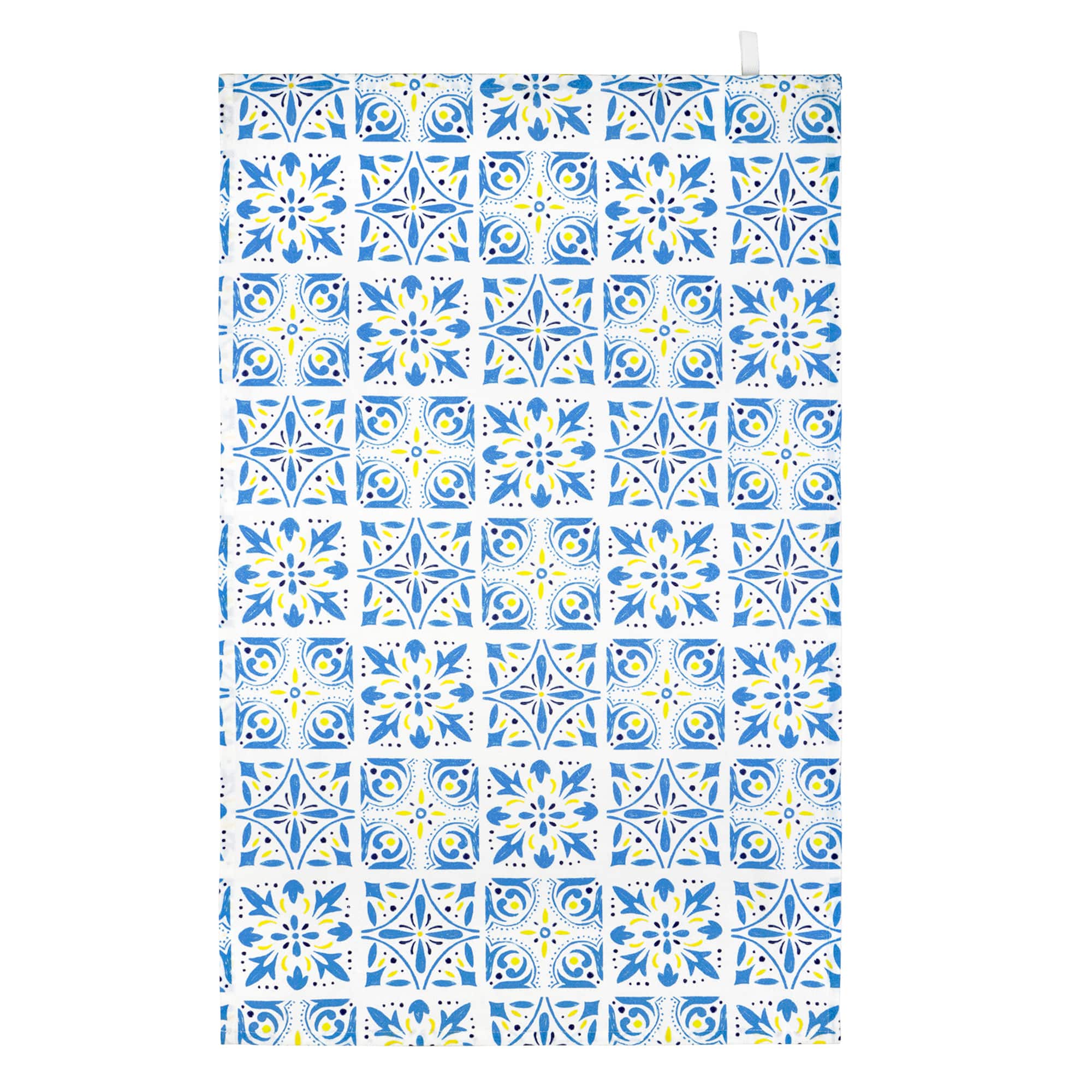 Blue Tile Tea Towel by Makery™